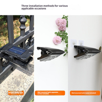 Lampe solaire multifonctionnelle d'extérieur étanche à 3 modes avec détecteur de mouvement