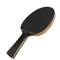 Bonne raquette de tennis de table pour débutants, caoutchouc de tennis de table de qualité approuvé, bois noir