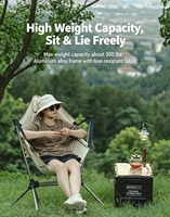 Chaise à bascule pliante d'extérieur en alliage d'aluminium, chaise de camping pour la sieste, chaise balançoire portable pour adulte, chaise de pêche avec dossier