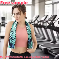 Serviette de sport en microfibre à séchage rapide de vente chaude transfrontalière bain de gymnastique de natation à domicile antibactérien absorbant la sueur résistant aux odeurs
