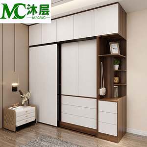 Custom Compact Bedroom Closet <b>Organizer</b> Mirror <b>Drawers</b> Shelves Sideboard <b>Storage</b> Furniture Solution for Home Bar Living Room - Product Image 2