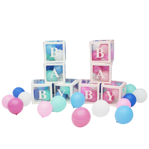 bebé ducha globo decoración cajas 4pcs con la <span class=keywords><strong>Carta</strong></span> <span class=keywords><strong>de</strong></span> la fiesta <span class=keywords><strong>de</strong></span> boda <span class=keywords><strong>de</strong></span> amor Día <span class=keywords><strong>de</strong></span> <span class=keywords><strong>San</strong></span> Valentín - Product Image 2