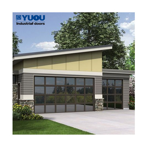 Portes <span class=keywords><strong>de</strong></span> <span class=keywords><strong>garage</strong></span> sectionnelles transparentes en aluminium et verre, sur mesure, à <span class=keywords><strong>prix</strong></span> bas, fabriquées en Chine - Product Image 5