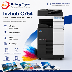 Copieur <span class=keywords><strong>couleur</strong></span> A3 d'occasion Bizhub C754 754e 754 pour <span class=keywords><strong>Konica</strong></span> <span class=keywords><strong>Minolta</strong></span>, <span class=keywords><strong>imprimante</strong></span> <span class=keywords><strong>laser</strong></span> multifonction reconditionnée de haute qualité - Product Image 1