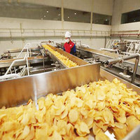 Machine entièrement automatique pour la fabrication de chips de pommes de terre et de frites surgelées - Friteuse industrielle électrique à chauffage profond pour la préparation des aliments