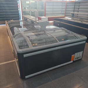 Plug in Island Chest Freezer Congélateur horizontal à 2 portes Congélateur à température unique pour boucher - Product Image 6