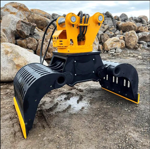 360 graden draaibare motor-aangedreven roosterklem accessoire voor graafmachines met steengrijper voor graafmachines van 4-40 ton - Product Image 3