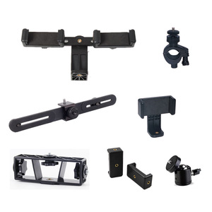 Mobile Phone Live Streaming Stand Accessories Metal <b>Gimbal</b> Three <b>Camera</b> Clip Quick Release Universal Mount - Product Image 1
