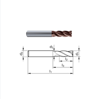 Fraise à bout en carbure GUHRING 6MM RF100 Diver, série Signum 6737, Allemagne, outils de coupe CNC GUHRING