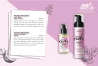 Mousse Anti-frisottis, longue durée, nom personnalisé, en huile de noix de coco, Mousse pour cheveux bouclés, style, à personnaliser