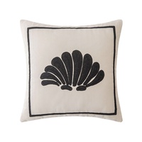 Taie d'oreiller géométrique simple moderne en velours brodé coussin décoratif pour la maison salon fenêtre du sol au plafond décorative