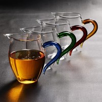 Tasse à thé Kung Fu en verre borosilicate de 350 ml, motif marteau créatif, résistante à la chaleur, isolée, compatible micro-ondes et lave-vaisselle