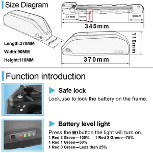 Batterie au lithium pour vélo électrique en stock au Royaume-Uni/États-Unis, 52V20Ah, <span class=keywords><strong>bonne</strong></span> cellule, tube inférieur, boîtier Polly, batterie au lithium DP pour vélo électrique MTX 52V2000W - Product Image 3