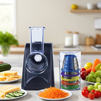 Mini robot culinaire électrique en plastique pour la maison, coupe-légumes pour salades, pommes de terre, carottes, concombres