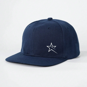 Hot Sale Star Embroidered <b>Flat</b> Bill Snapback <b>Cap</b> Cotton Hip Hop Baseball <b>Cap</b> For <b>Men</b> Women - Product Image 4
