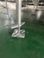 Scène en aluminium assemblable de 1,22 x 2,44 m avec hauteur réglable pour spectacles, mariages et événements