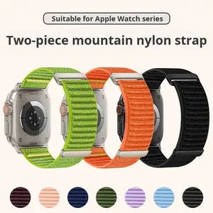 สายนาฬิกาซิลิโคนขายส่งสำหรับ Apple Watch S 10 11 46 มม. Ultra 49 มม. SE 44 มม. ลายภูเขา พร้อมตัวล็อคแบบตะขอเกี่ยว - Product Image 5