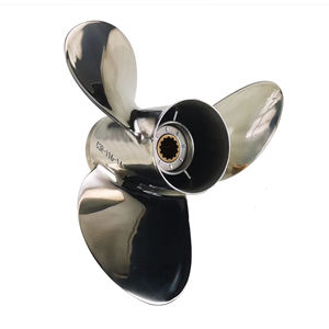 Hélice hors-bord de <span class=keywords><strong>bateau</strong></span> au prix d'usine <span class=keywords><strong>Moteur</strong></span> en acier inoxydable 9.9-15HP pour <span class=keywords><strong>moteur</strong></span> hors-bord <span class=keywords><strong>Mercury</strong></span> R Rotation 11 5/8*14 - Product Image 4