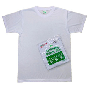 Factory Wholesale <strong>White</strong> 220g# Men's T-Shirt Short Sleeve Breathable Gym Wear Lightweight <strong>Plain</strong> <strong>Tee</strong> by Menswear Manufacturers - Product Image 1