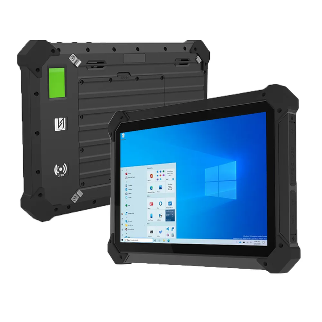 Newest Design 10.1 Inch 1000nits Touch Scanner Win11 WIFI6 RS232 RuggedP67 Dustproof Waterproof Tablets for Outdoor Use