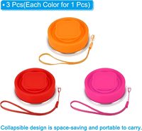 Gobelet pliable en silicone portable de 6,8 oz, gobelet pliable en plastique réutilisable, gobelets de poche en silicone OEM pour le camping en plein air