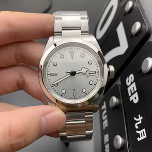 Mechanical Couple Watch 22mm High Quality fashion Design with Stainless Steel or Leather Strap - Product Image 3