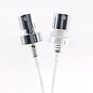 15mm <strong>Silver</strong> Aluminum Crimp Pumps Delayed Spray Top Durable Fine Mist Plastic Perfume Atomizer Cap for Perfumes - Product Image 4