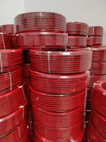 Les fabricants vendent des câbles de haut-parleur plats rouge et noir à 2 cœurs, en cuivre souple