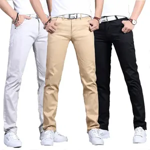 กางเกงคาร์โก้สีกากีสำหรับผู้ชาย,กางเกงขายาวใส่ทำงานผ้าชิโน่แบบนิ่มสำหรับเด็กผู้ชายกางเกงคาร์โก้ของแท้ MP003 ODM