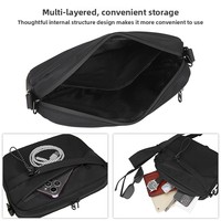Crossbodytas voor heren, enkele schoudertas, waterdichte Oxford-stof reistas voor heren, casual kleine tas, messengertas