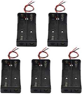 Boîte de rangement DIY à 2 emplacements avec câble de connexion pour batterie 18650, série 3.7V, accessoire d'alimentation en plastique, accessoire pour batterie au lithium - Product Image 6