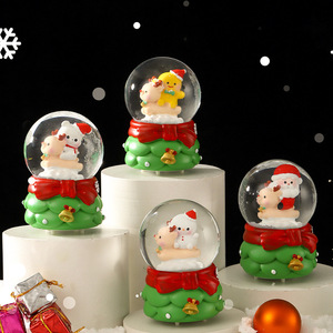 Santa Claus Phim Hoạt Hình Sáng Pha Lê Bóng Bông Tuyết Long Lanh Búp Bê Độc Đáo Cây Giáng Sinh Trang Trí Món Quà Hoàn Hảo Cho Trẻ Em - Product Image 4