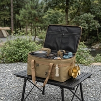 Sac de rangement pour camping en plein air Mountainhiker 42L, organisateur en Oxford 900D, sac de transport imperméable, poche latérale en maille, séparateur, résistant à l'usure