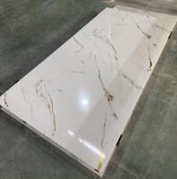 Panneau mural en PVC effet marbre moderne, imperméable, ignifuge, insonorisant, résistant aux rayures, prix usine