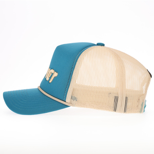Casquette Trucker en <span class=keywords><strong>Mousse</strong></span> à 5 Panneaux Personnalisée en Gros, Style Vintage avec Corde et Maille, Casquette Snapback Broderie 3D Visière Courbée OEM - Product Image 3