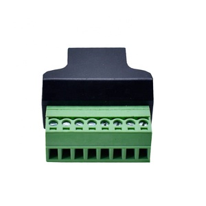 Adaptador de tornillo <span class=keywords><strong>RJ45</strong></span> a 8PIN Terminal verde sin soldadura Conector de red <span class=keywords><strong>RJ45</strong></span> Extensión de cabeza de cristal - Product Image 4