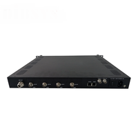 Modulateur satellite Mmds DVBS DVB-S2 QPSK 8PSK 16PSK 32PSK RF pour système de transmission de télévision numérique BISS Scrambling Entrée IP/ASI