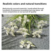 Buket Bunga Dandelion Simulasi Buatan Qishuo 80cm Bahan PET Abadi untuk Pernikahan, Rumah, Ruang Tamu, Dalam/Luar Ruangan