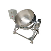 Jus de pomme en acier inoxydable 316L, agitateur, vapeur, gaz, chauffage électrique, bouilloire avec mélangeur