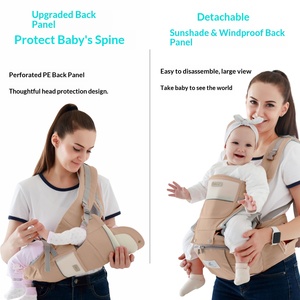 <span class=keywords><strong>Marsupio</strong></span> Porta Bebè in Cotone con Supporto Lombare Pieghevole, Capacità 15kg, Vendita Diretta dalla Fabbrica - Product Image 2