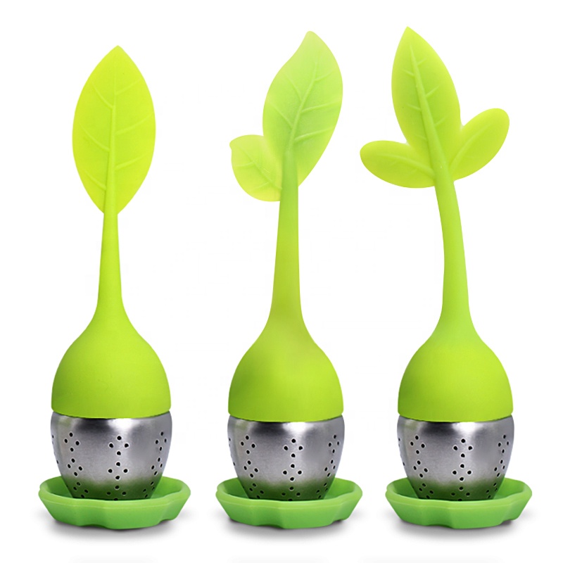 Amazon Горячая продажа многоразовый силиконовый чайный набор инфузионный инжектор для чая