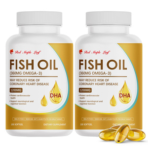 Complément alimentaire d'huile de poisson oméga 3 |   Aide à maintenir des niveaux de <span class=keywords><strong>cholestérol</strong></span> sains |   Soutient les fonctions cardiovasculaires et cognitives - Product Image 2
