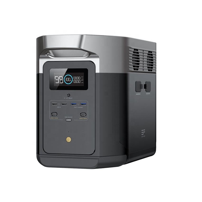 Портативная электростанция ECOFLOW DELTA 2 1800 Вт, генератор, портативная электростанция для дома, резервное копирование, для кемпинга или путешествий