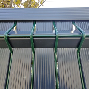 Panneaux de clôture de jardin à bande verticale anti-UV 3D Privacy Lattes de confidentialité en PVC <span class=keywords><strong>rigide</strong></span> Clôture de panneau de 1.53x2.5m avec lattes de confidentialité - Product Image 6