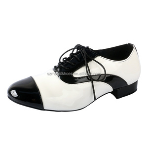 <span class=keywords><strong>Scarpe</strong></span> da ballo latino bianche e marroni personalizzate da <span class=keywords><strong>uomo</strong></span> con Sole in gomma 2.5CM - Product Image 5