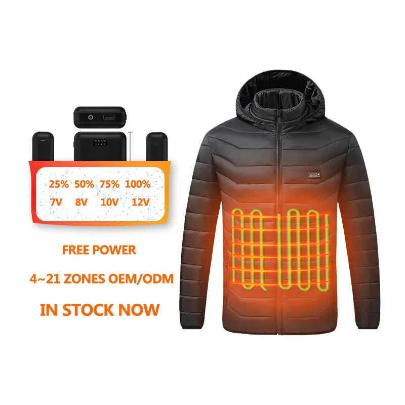 Heated golf windbreaker jacket custom logo plain waterproof comfortable mens jackets plus size mens wind breaker