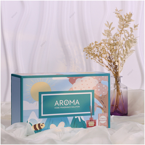 Thủy tinh màu trắng nến lọ sậy khuếch tán chai Set với hộp đen lau sậy cho quà tặng - Product Image 3