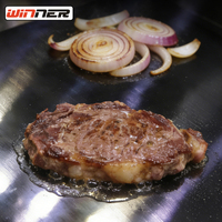 Plancha à gaz professionnelle avec armoire pour restaurant et restauration
