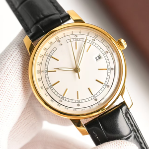 Montre pour homme de luxe haut de gamme, de qualité supérieure, de marque populaire, élégante, avec bracelet en cuir, mécanique, simple et tendance - Product Image 1