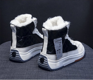 รองเท้าบู๊ทหิมะผู้หญิงรองเท้าผ้าฝ้ายกันลื่นผู้หญิงฤดูหนาวรองเท้าลำลองแฟชั่นรองเท้าสั้นที่อบอุ่นผู้หญิง - Product Image 6